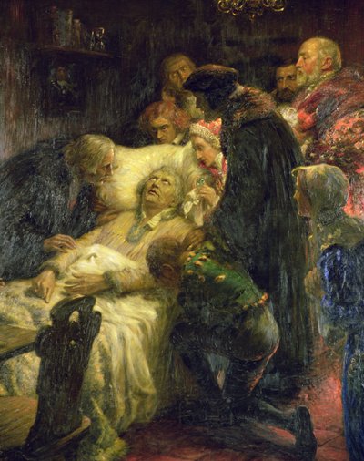 Luther Death Scene by German School